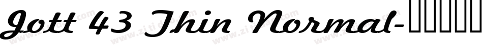 Jott 43 Thin Normal字体转换